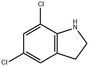5,7-DICHLORO-2,3-DIHYDRO-1H-INDOL Struktur