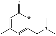 2-((Dimethylamino)methyl)-6-methylpyrimidin-4(3H)-one Struktur