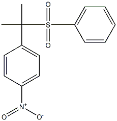 ALPHA,ALPHA-DIMETHYL-4-NITROBENZYL PHENYL SULFONE Struktur