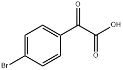 2-(4-ブロモフェニル)-2-オキソ酢酸 化学構造式