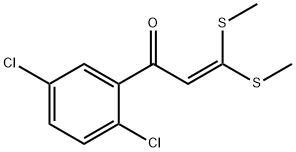 2',5'-DICHLORO-3,3-BIS(METHYLTHIO)ACRYLOPHENONE Struktur