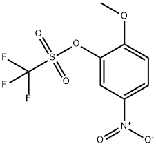 Methanesulfonic acid, trifluoro-, 2-methoxy-5-nitrophenyl ester
 Structure