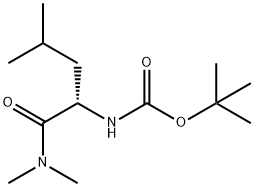 N-[(1S)-1-[(Dimethylamino)carbonyl]-3-methylbutyl]-carbamic Acid 1,1-Dimethylethyl Ester Structure