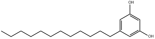 5-dodecylbenzene-1,3-diol Struktur