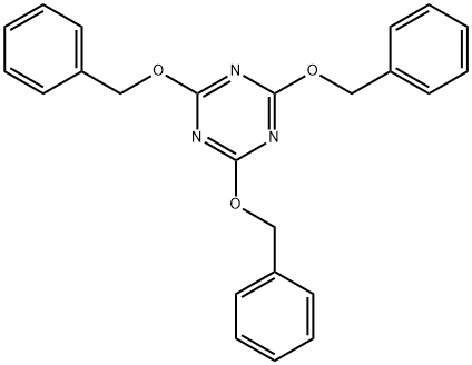 2,4,6-tris(phenylmethoxy)-1,3,5-triazine Struktur
