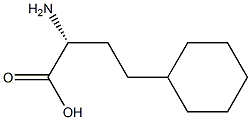 (R)-2-アミノ-4-シクロヘキシルブタン酸 化学構造式