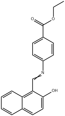 Ethyl 4-{(E)-[(2-hydroxy-1-naphthyl)methylene]amino}benzoate Structure