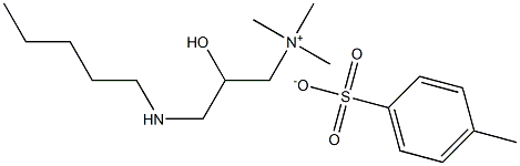 (2-HYDROXY-3-(PENTYLAMINO)PROPYL)-TRIMETHYLAMMONIUM TOSYLATE Struktur