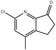 2-Chloro-4-methyl-5,6-dihydro-7H-cyclopenta[b]pyridin-7-one Struktur