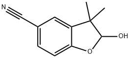 2-Hydroxy-3,3-dimethyl-2,3-dihydrobenzofuran-5-carbonitrile Structure