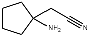 2-(1-aminocyclopentyl)acetonitrile Struktur