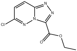 Ethyl 6-chloro-[1,2,4]triazolo[4,3-b]pyridazine-3-carboxylate 化学構造式