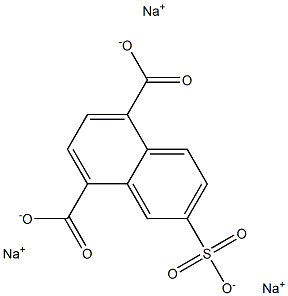 1,4-萘二甲酸-6-磺酸钠 结构式
