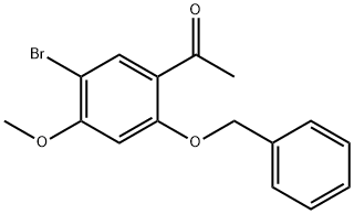 1-(2-(Benzyloxy)-5-bromo-4-methoxyphenyl)ethanone Struktur