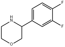 3-(3,4-DIFLUOROPHENYL)MORPHOLINE Struktur
