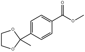 methyl 4-(2-methyl-1,3-dioxolan-2-yl)benzoate Struktur