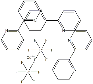 三(2,2'-二吡啶)钴(II)双(六氟磷酸盐) 结构式