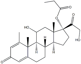 Methylprednisolone 17-Propionate, 79512-61-1, 结构式