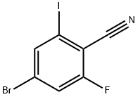 4-Bromo-2-fluoro-6-iodobenzonitrile Structure