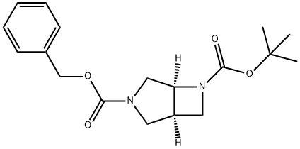 3-benzyl 6-tert-butyl 3,6-diazabicyclo[3.2.0]heptane-3,6-dicarboxylate Structure