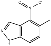 5-甲基-4-硝基-1H-吲唑, 81115-59-5, 结构式