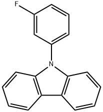 9-(3-フルオロフェニル)-9H-カルバゾール 化学構造式