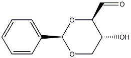 1,3-Dioxane-4-carboxaldehyde, 5-hydroxy-2-phenyl-, (2R,4R,5R)-
 Struktur