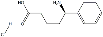(5R)-5-AMINO-5-PHENYLPENTANOIC ACID-HCL Struktur