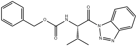 (S)-Benzyl 1-(1H-benzo[d][1,2,3]triazol-1-yl)-3-methyl-1-oxobutan-2-ylcarbamate 结构式