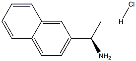 (R)-1-(Naphthalen-2-yl)ethanamine hydrochloride 化学構造式