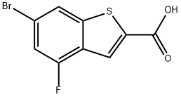 6-溴-4-氟苯并[B]噻吩-2-羧酸, 826995-57-7, 结构式