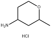 2-甲基-四氢-2H-吡喃-4-胺盐酸盐, 827046-87-7, 结构式
