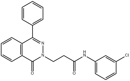 N-(3-chlorophenyl)-3-(1-oxo-4-phenylphthalazin-2(1H)-yl)propanamide Structure