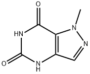 1-甲基-1,4-二氢-吡唑并[4,3-D]嘧啶-5,7-二酮 结构式