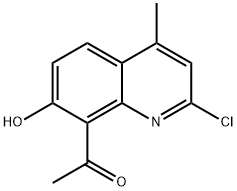 1-(2-Chloro-7-hydroxy-4-methylquinolin-8-yl)ethanone Structure