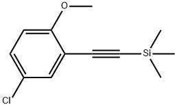 (2-(5-chloro-2-methoxyphenyl)ethynyl)trimethylsilane Struktur