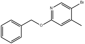 2-(ベンジルオキシ)-5-ブロモ-4-ピコリン 化学構造式