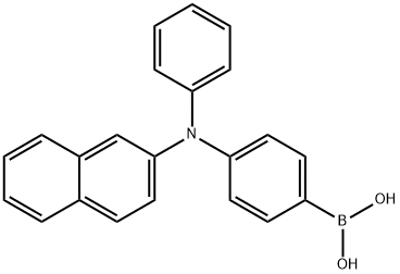 4-(2-萘基(苯基)氨基)苯硼酸, 847755-81-1, 结构式