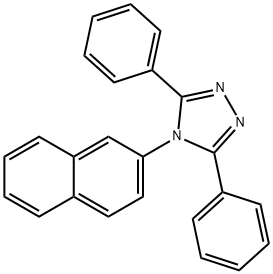4H-1,2,4-Triazole,4-(2-naphthalenyl)-3,5-diphenyl- 化学構造式