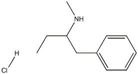 2-Methylamino-1-phenylbutane (hydrochloride) 结构式