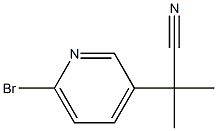2-(6-Bromo-3-pyridyl)-2-methylpropanenitrile Structure