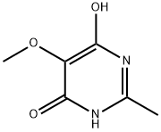 6-hydroxy-5-methoxy-2-methyl-4(3H)-Pyrimidinone Structure