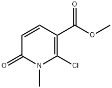 methyl 2-chloro-1,6-dihydro-1-methyl-6-oxopyridine-3-carboxylate 结构式