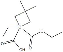 DIETHYL 3,3-DIMETHYLCYCLOBUTANE-1,1-DICARBOXYLATE 结构式