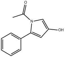 N-乙酰基-5-苯基吡咯-3-酚, 856097-96-6, 结构式