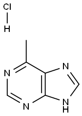 6-メチル-9H-プリン塩酸塩 化学構造式