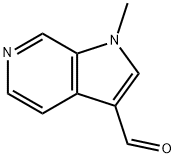 1-methyl-1H-pyrrolo[2,3-c]pyridine-3-carbaldehyde Struktur