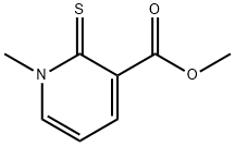 methyl 1-methyl-2-thioxo-1,2-dihydropyridine-3-carboxylate Struktur