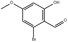2-溴-4-甲氧基-6-羟基苯甲醛 结构式