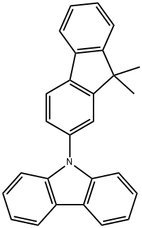 9-(9,9-ジメチルフルオレン-2-イル)-9H-カルバゾール 化学構造式